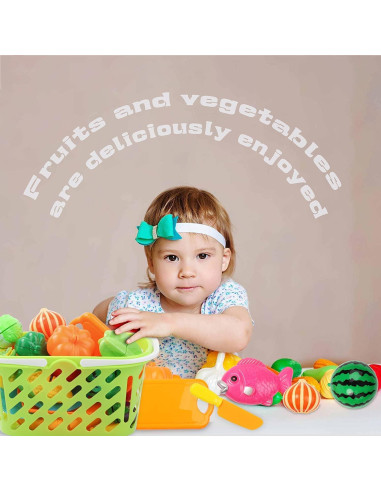 Juego de Comida de Corte FEROXO - 40 Piezas para Niños