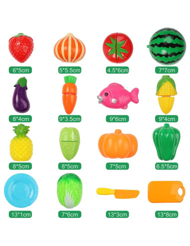 Juego de Comida de Corte FEROXO - 40 Piezas para Niños