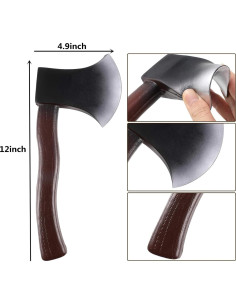 Hacha de Halloween 2 Pcs KIPETTO 30,48 cm Espuma Divertida 2