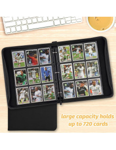 Carpeta de Tarjetas de Comercio Foalgo 9 Bolsillos 720 Tarjetas 2