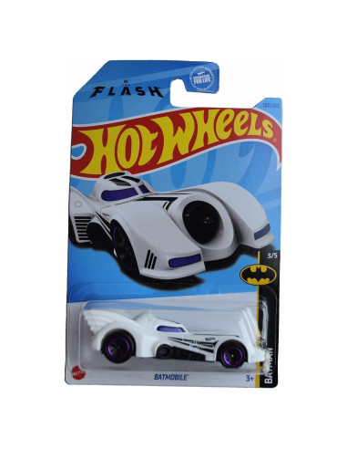 Hot Wheels Batimóvil Mattel 1:64 Escala 103/250 Blanco