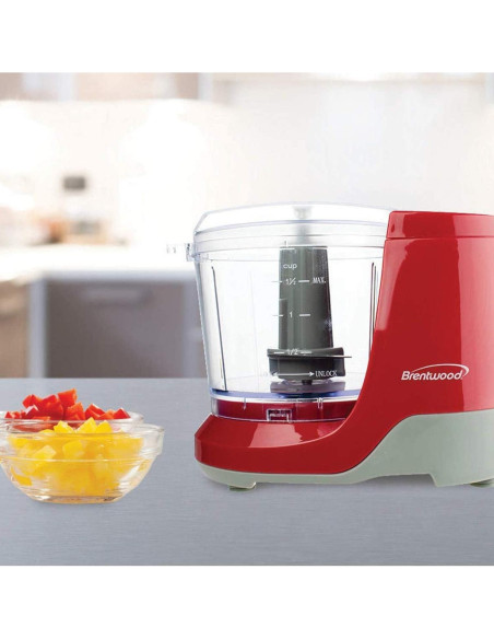 Picadora de Alimentos Brentwood MC-109R 0.8L Roja
