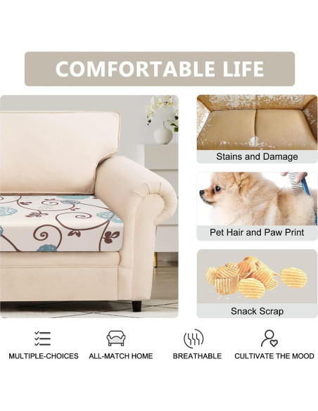 Funda de Cojín para Sofá SearchI Mediana 2 Asientos Lavable