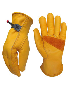 Guantes de Trabajo Nuo Wen de Cuero Piel de Vaca Grande