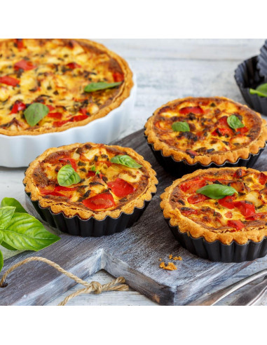 18 Moldes de Silicona para Cupcakes uxcell - Redondos, Antiadherentes