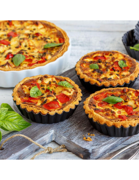 18 Moldes de Silicona para Cupcakes uxcell - Redondos, Antiadherentes