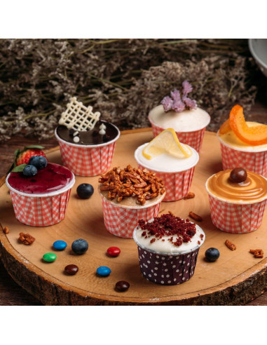 18 Moldes de Silicona para Cupcakes uxcell - Redondos, Antiadherentes