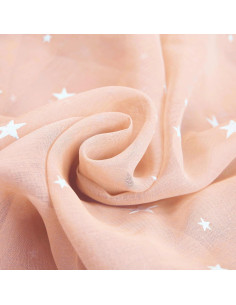 Cortinas Transparentes Eimilaly 63 cm con Estrellas Brillantes 2