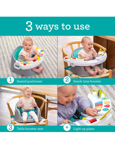 Asiento 3 en 1 Infantino Música y Luces - Bebés Lavanda