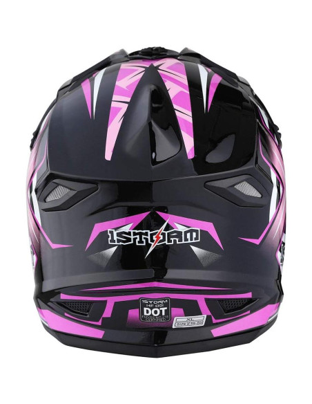 Casco de Motocross Power Gear HF801 Rosa XL