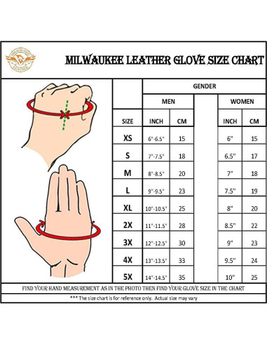 Guantes de Cuero Milwaukee Leather MG7502 Negros Táctiles
