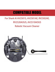 Cepillo lateral Shark AV2501S AV2501AE RV2502AE - Paquete 4 2