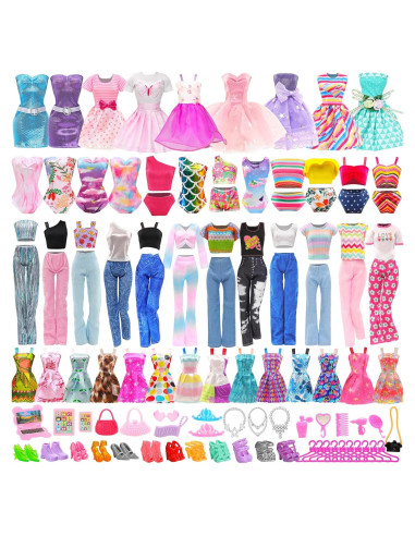 Juego de Ropa para Muñeca Joyfun 47 PCS Accesorios