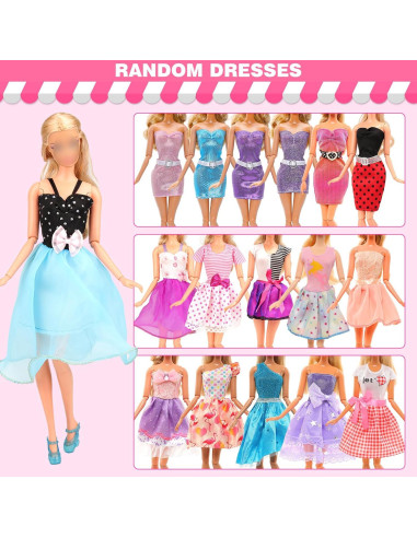 Juego de Ropa para Muñeca Joyfun 47 PCS Accesorios