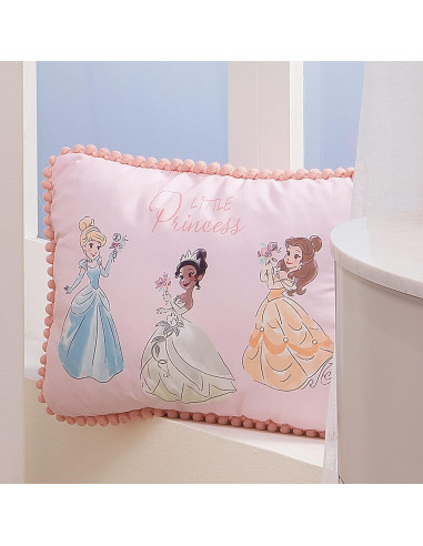 Almohada Decorativa Princesas Disney Lambs & Ivy Rosa