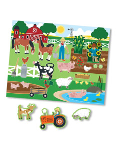 Melissa & Doug Libro de Pegatinas Reutilizables Hábitats