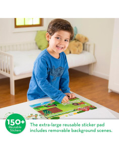 Melissa & Doug Libro de Pegatinas Reutilizables Hábitats 2