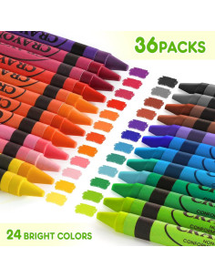 Ceras a Granel 24 Paquetes Multicolor Uranus&No.1 2