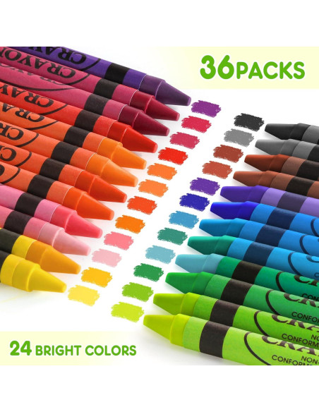 Ceras a Granel 24 Paquetes Multicolor Uranus&No.1