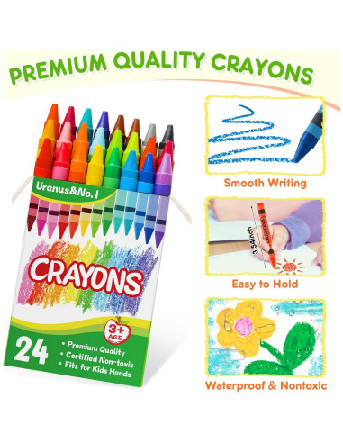 Ceras a Granel 24 Paquetes Multicolor Uranus&No.1