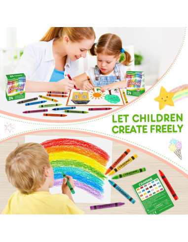 Ceras a Granel 24 Paquetes Multicolor Uranus&No.1