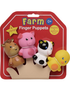 Títeres de Dedo Magic Years 4 Animales de Granja 7,62 cm 2