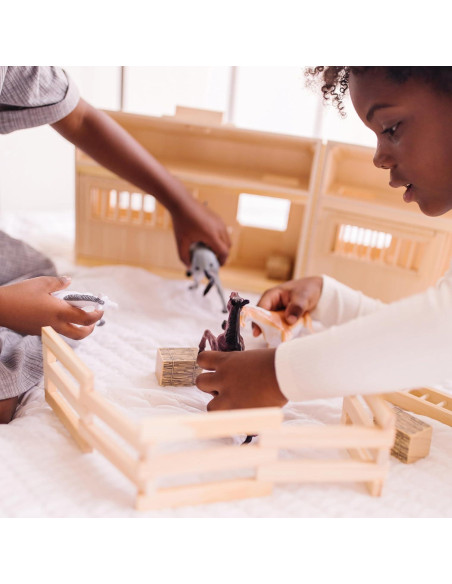 Establo de Caballos de Madera Melissa & Doug 11 Piezas