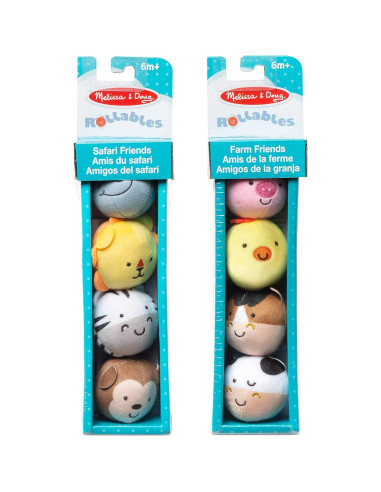 Juguete para Bebés Rollables Melissa & Doug 8 Animales