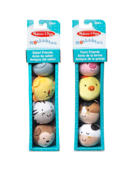 Juguete para Bebés Rollables Melissa & Doug 8 Animales