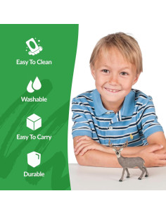 Ciervo Mula Big Country Toys 1:20 Pintado a Mano Juguete 2