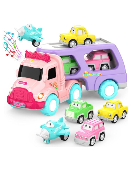 Camión Transportador 5-en-1 LASCOTON para Niñas 1-3 Años