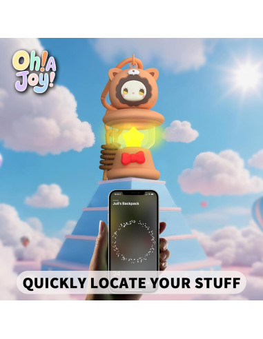 Funda OAJ para AirTag Oso Brillante en la Oscuridad