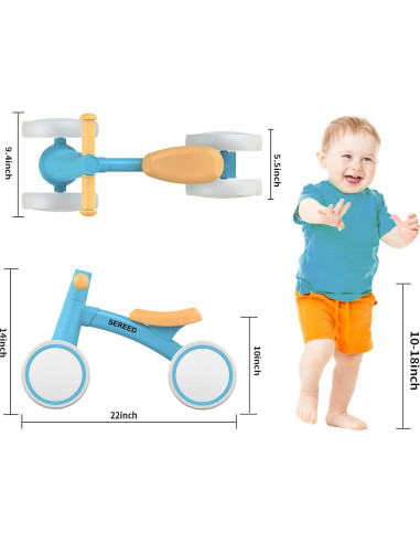 Bicicleta de Equilibrio SEREED UD30 para Bebés 1-2 Años
