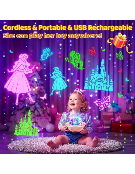 Proyector de Luz Nocturna Unicornio One Fire 6 Películas