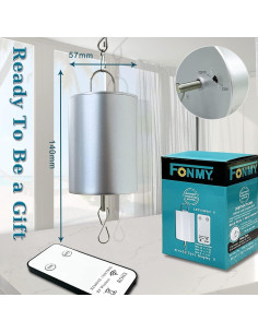 Motor Rotatorio FONMY 20RPM con Control Remoto Plateado 2