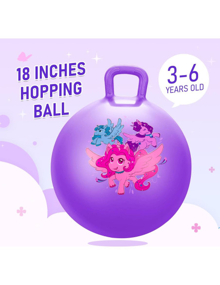 Pelota Saltarina U&C Planet 45 cm Unicornio para Niños