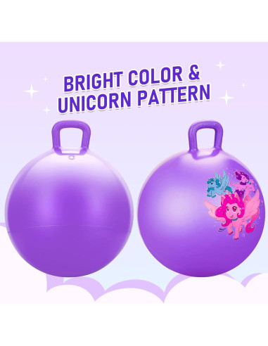 Pelota Saltarina U&C Planet 45 cm Unicornio para Niños