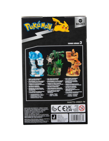 Entorno de Rocas del Desierto Pokémon Jazwares con 2 Figuras