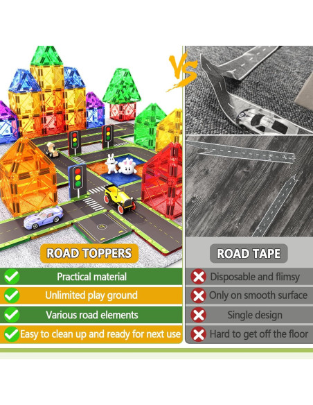 Juego de Accesorios Carreteras Magnéticas Soyee 24 Piezas