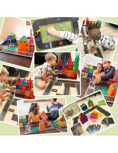 Juego de Accesorios Carreteras Magnéticas Soyee 24 Piezas