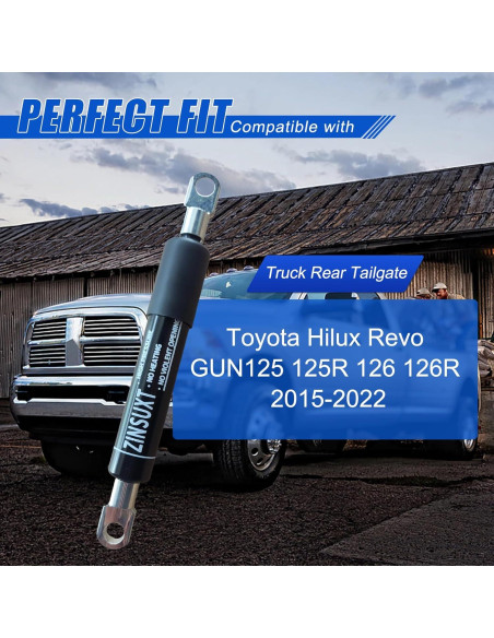 Amortiguador Hidráulico de Puerta Trasera ZINSUXT para Toyota Hilux 2015-2022