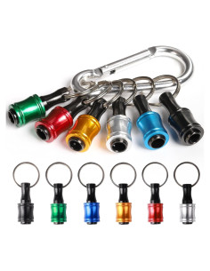 Soporte de Puntas Katerk 6 Pcs 1/4" Hexagonal Aluminio