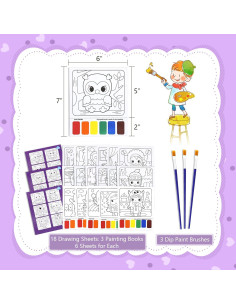 Libros de Pintura Acuarela VKPI - 18 Hojas Sin Desorden 2