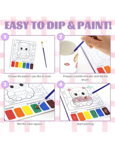 Libros de Pintura Acuarela VKPI - 18 Hojas Sin Desorden