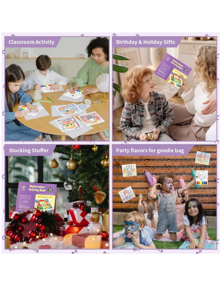 Libros de Pintura Acuarela VKPI - 18 Hojas Sin Desorden Libros de Pintura Acuarela VKPI - 18 Hojas Sin Desorden