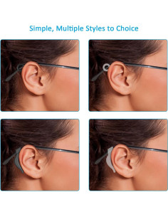 12 Pares Sujetadores de Gafas Mcyye Antideslizantes 2