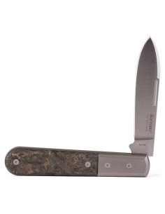 Cuchillo Plegable LionSTEEL Barlow, Acero M390, Titanio, 16.99 cm