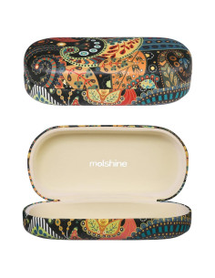 Molshine Funda Dura para Gafas de Sol Amarillo Claro