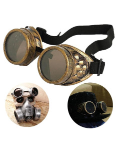 Gafas Steampunk T&B Redondas Ajustables para Cosplay