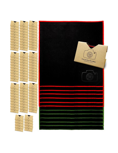 Paño de Microfibra Clean & Clear 100 Piezas 20x20 cm